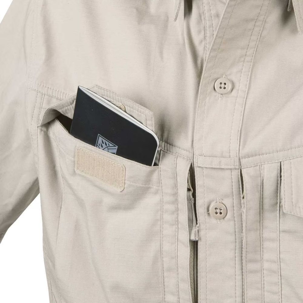 Рубашка Helikon Defender Mk2 Shirt - PolyCotton Ripstop - Khaki 7598 фото