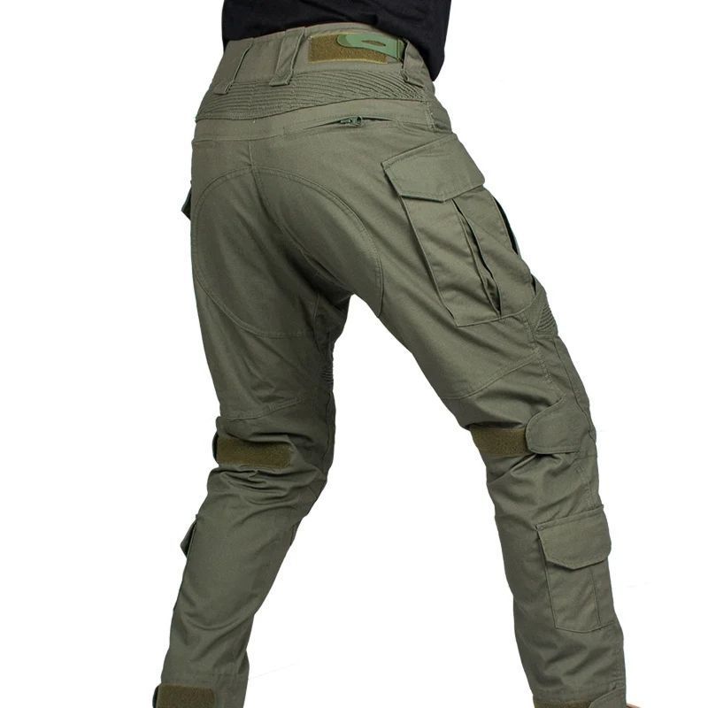 Бойові штани IDOGEAR G3 Combat Pants Olive з наколінниками 249 фото
