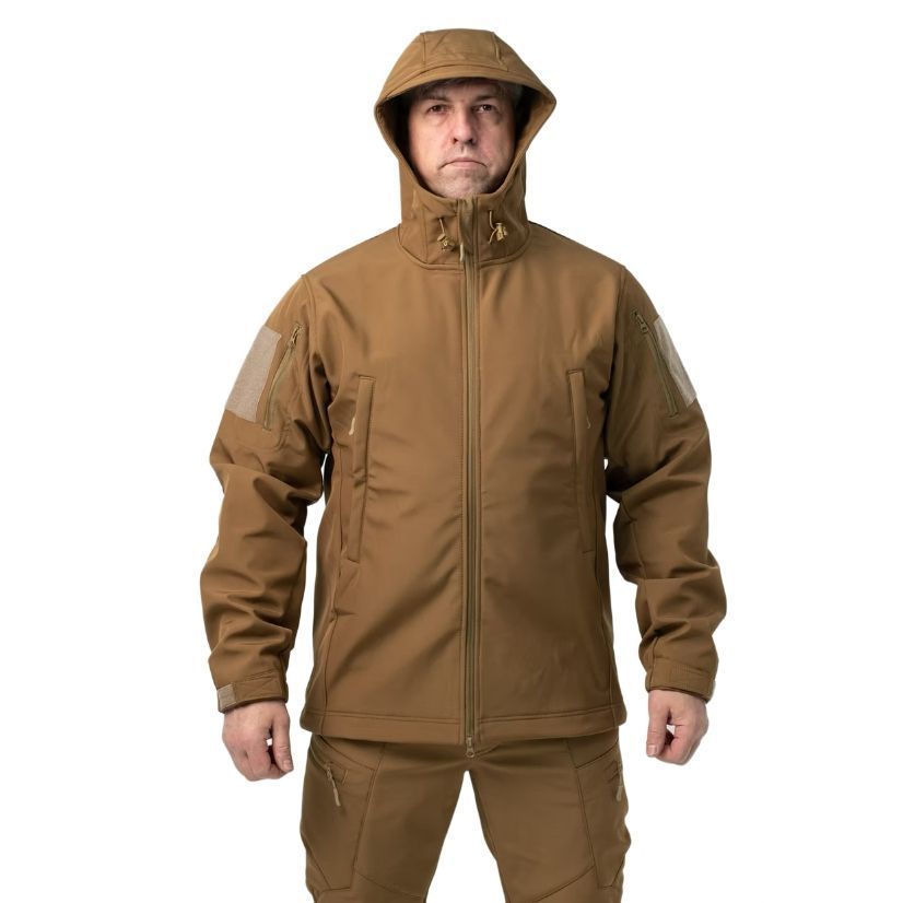 Тактичний костюм Soft Shell Military Coyote 1287 фото