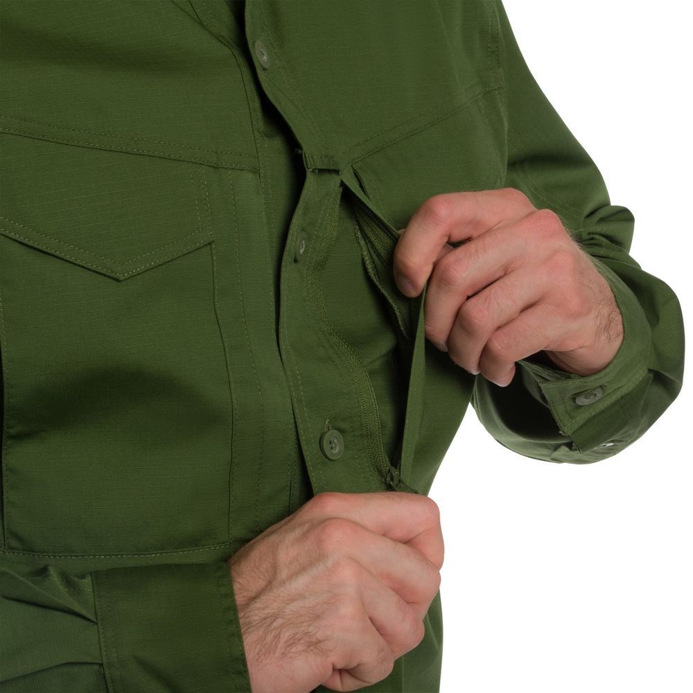 Рубашка Helikon Defender Mk2 Shirt - PolyCotton Ripstop - Pine Green 7612 фото