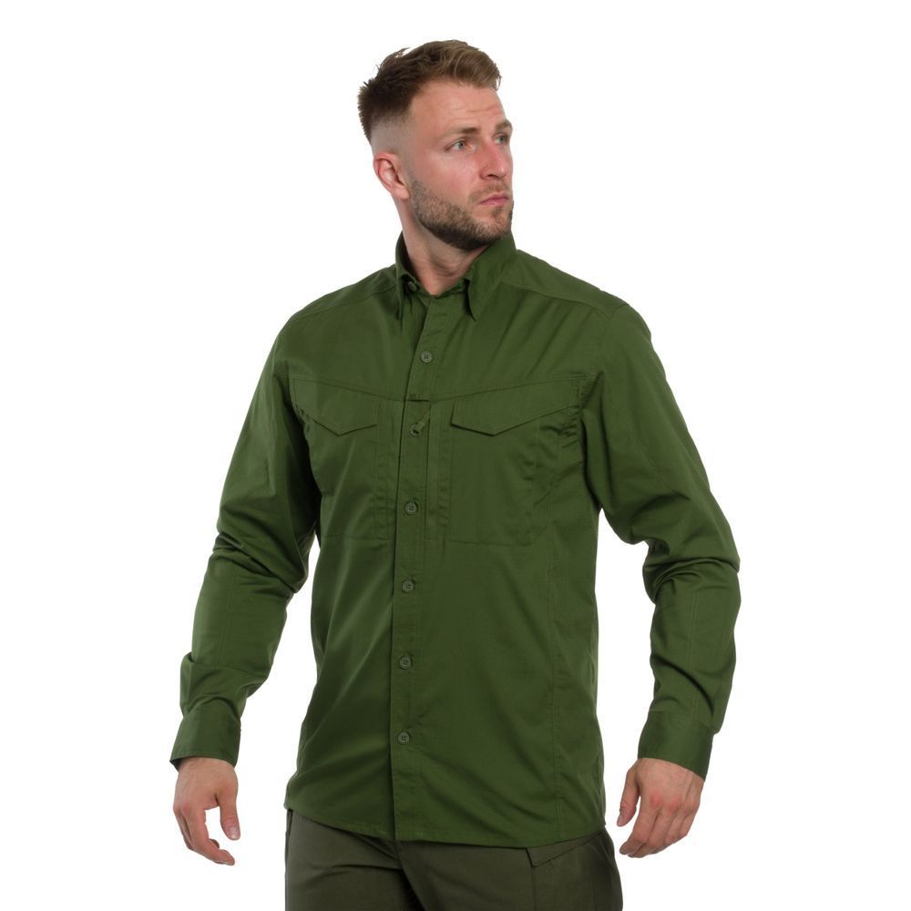 Рубашка Helikon Defender Mk2 Shirt - PolyCotton Ripstop - Pine Green 7612 фото