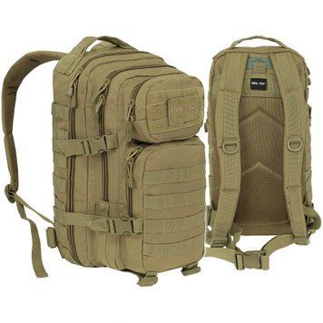 Рюкзак тактический MIL-TEC US Assault Small 20L Coyote 2776 фото