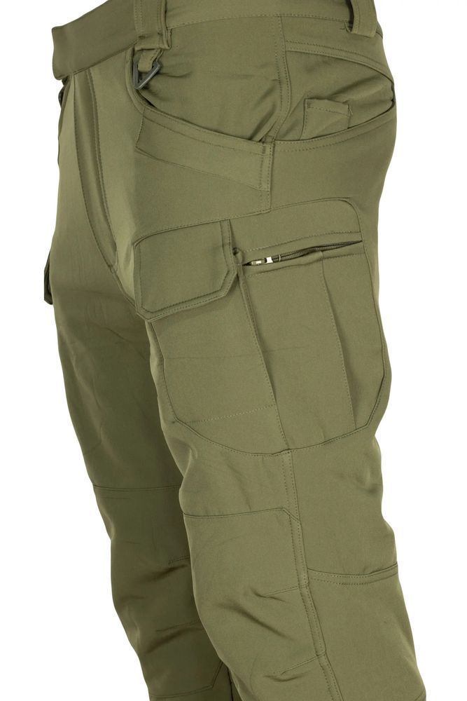 Тактичні штани SoftShell на флісі Olive 1205 фото