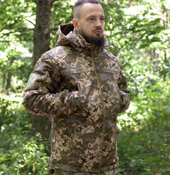 Зимняя тактическая куртка SoftShell Omni-Heat Pixel 5770 фото