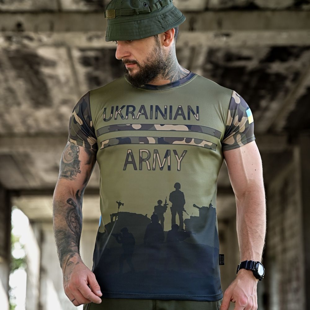 Военная летняя футболка Army Olive 8180 фото