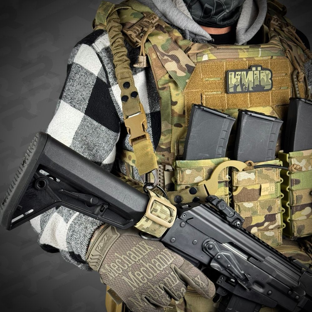 Комплект одноточкового плечового ременя з кріпленням до плитоноски RAGNAROK "THOR" Pixel 4464 фото