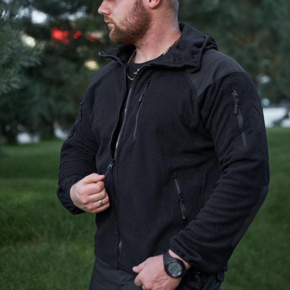 Флисовая кофта с капюшоном GEN 2 Black 5154 фото