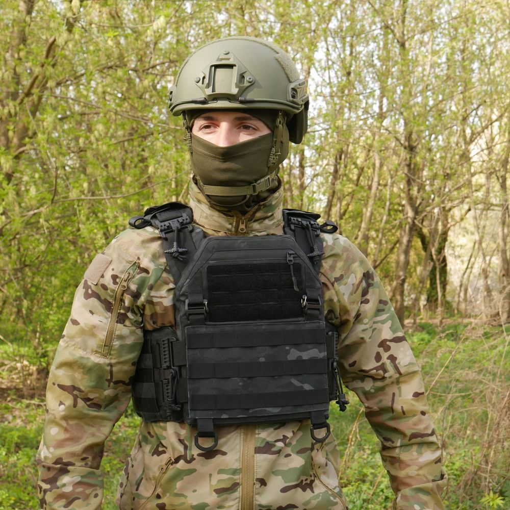 Плитоноска Gen 3 із системою швидкого скидання Black Multicam 2039 фото