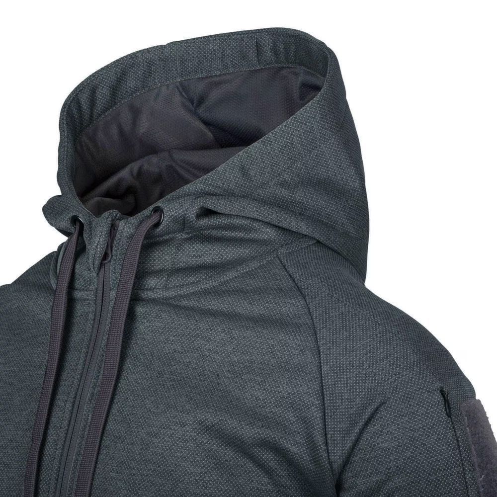 Кофта Helikon-Tex Urban Hoodie - Fullzip - Melange Black-Grey 1120 фото