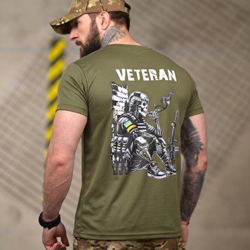 Військова літня футболка Veteran - Olive 8148 фото