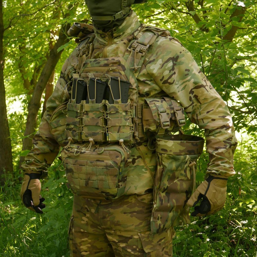 Тактическая плитоноска Kiborg GU gen.3+8 подсумков Multicam 5019 фото