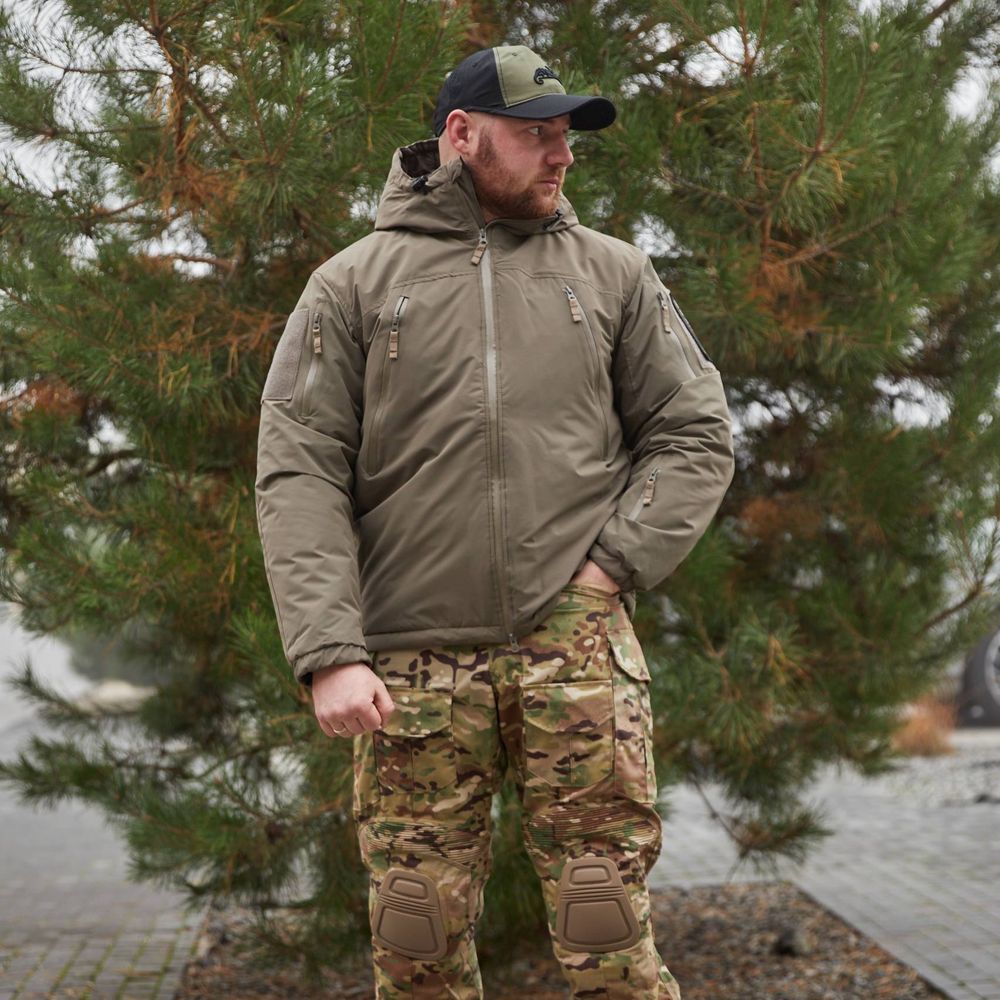 Тактична зимова куртка Archon Grey/Brown Level 7 6534 фото