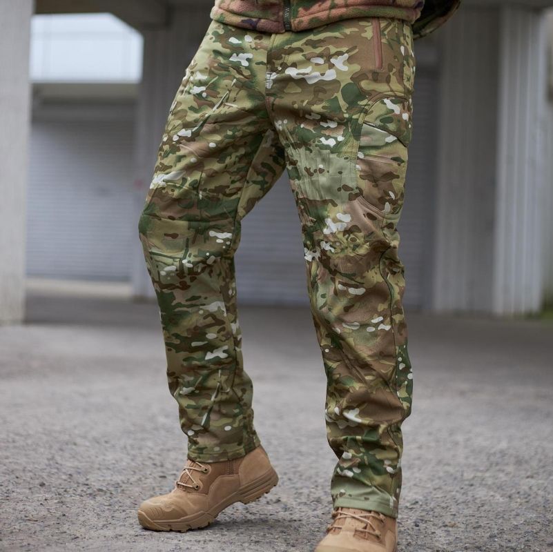 Тактические штаны ESDY Soft Shell на флисе Multicam 1224 фото